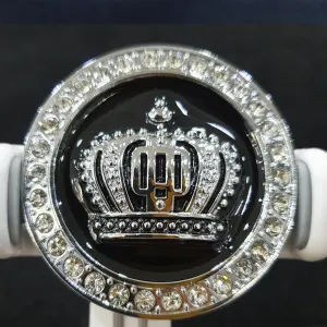 Crown Monogram logo Silver