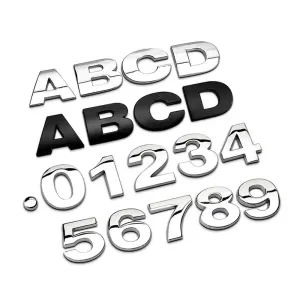 Alphabets | 3D | Emblem | Monogram Chrome| E