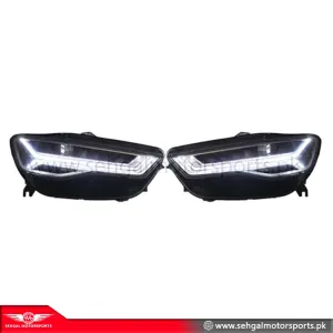 Audi A6 Head Light Matrix Style Model 2014-2019