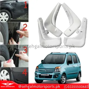 Suzuki Wagon R Mud Flaps White All Model
