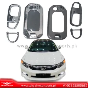 Honda Civic Rebirth Zinc Key Cover Metal Mix Design Model 2012-2016