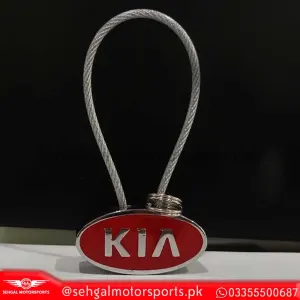 Kia Metal Car Badge Red Key Chain
