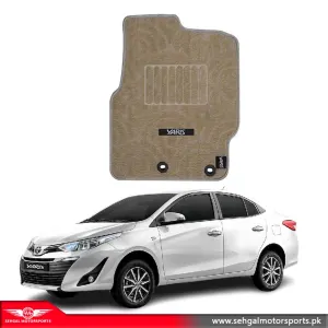 Toyota Yaris Carpet Floor Mat Special Beige Model 2019-2022