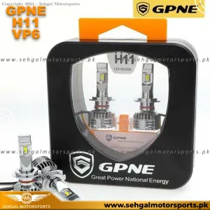 GPNE LED Headlight Bulb Socket H11, Model VP6 (White)