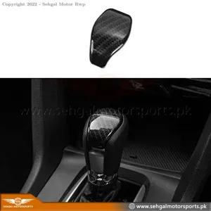 Honda Civic Gear Knob Trim Carbon Fiber Model 2017-2021