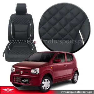 Suzuki Alto Seat Cover Japanese leather Black&Red Model 2019-2022
