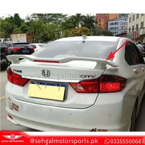 Honda City Grace Trunk Spoiler With Led un-painted Model 2021-2022