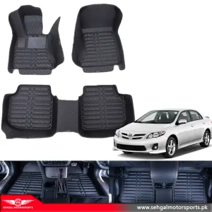 Toyota Corolla 5D Floor Mat Black Model 2008-2014