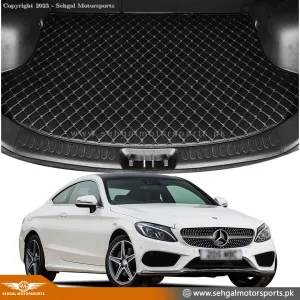 Mercedez Benz C200 7D Eco Trunk Mat Black With Black Stitch Model 2022-2023