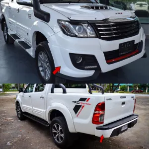 Toyota Hilux Vigo Champ Body Kit Trd Style White (Thailand) - Model 2005-2016