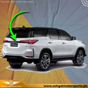 Toyota Fortuner Back Garnish (Legender) Smoke Model 2016-2021