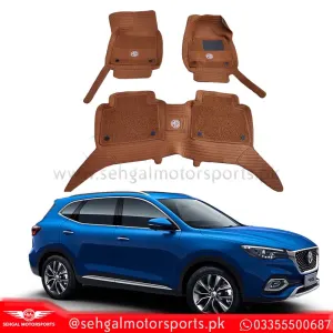 MG HS 10D Floor Mats Brown With Brown Grass 3 Pcs - Model 2020-2021