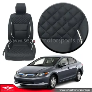 Honda Fit Seat Cover Japanese Leather : Black