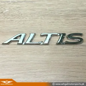 Corolla Trunk Monogram "ALTIS" Model: 2009-2023 Chrome Genuine
