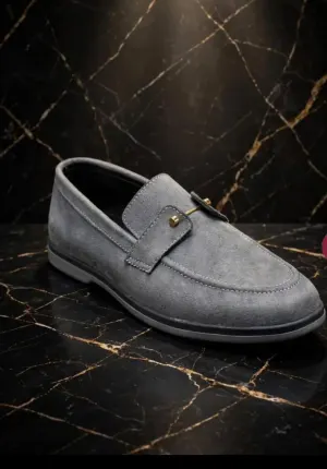GREY SUADE LORO PIANA