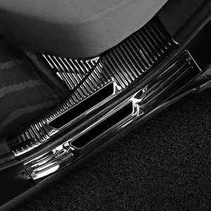 Toyota Cross Door Sills Inner Black \ Chrome Model 2021-2022