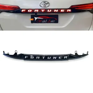 Toyota Fortuner Back Garnish with LED Black/chrome Model 2016-2021