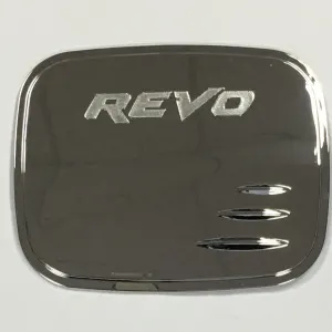 Toyota Hilux Revo Fuel Tank Cover Red/Black Chrome Model 2018