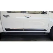 Toyota Hilux Revo Door Molding Mat black with Chrome Model 2017-2021