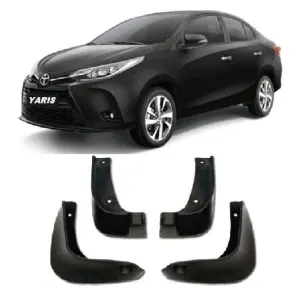 Toyota Yaris Mud Flaps Black Model 2020-2021
