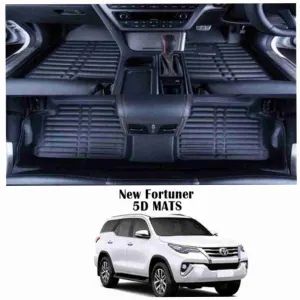 Toyota Fortuner 5D Floor Mats Black 4pcs Model 2018-2021