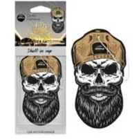 Aroma Car Air Freshener Card Los Muertos Series - Skull in Cap