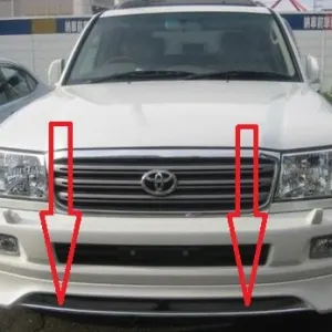Toyota Land Cruiser FJ100 Front Lip Chrome Model 1998-2007 Taiwan
