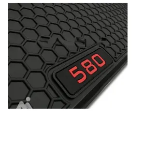 Toyota Corolla Rubber Floor Mat beige with black border 3pcs Model 2017 - 2021