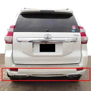 Toyota Prado FJ150 Back Body Kit / Lip Dual Exhaust (White) 2008-2016