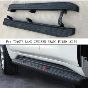 Toyota Prado FJ150 Side Steps Black Model 2009-2018
