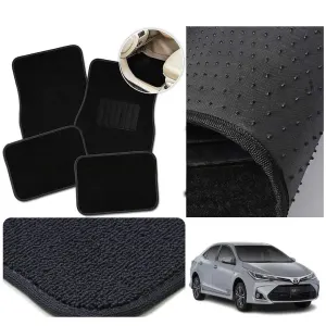 Toyota Corolla Carpet Floor Mat Irani Black / Grey Model 2012 - 2017