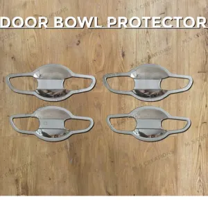 Alsvin Door Handle Bowl Steel Chrome Set