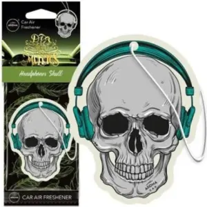 Aroma Car Air Freshener Card Los Muertos Series - Headphones Skull