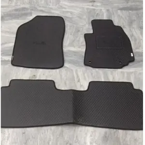 Honda Civic Floor Mats Dye Pressed Black 2012