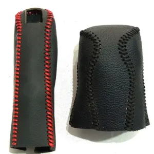 Alsvin Gear + Handbrake Leather Cover Black/Red