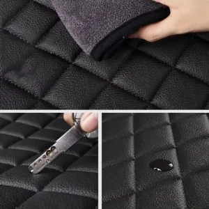 Toyota Corolla Floor Mats Dyed Pressed Design Black Model 2018