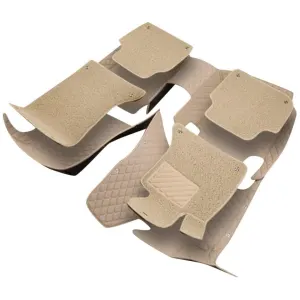 Hyundai Elantra 9D Floor Mat Beige with Beige Grass 3pcs Model 2021