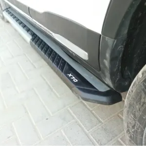 Proton X70 Side Steps B Style Aluminum fiber Silver Model 2020-2022