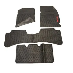 Honda BRV Rubber Floor Mat Black 4 Pcs - Model 2017-2021