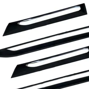 Toyota Fortuner Door Molding Mat Black with Chrome V2 Model 2017-2021