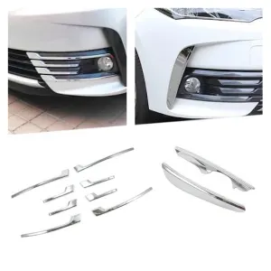 Toyota Corolla Fog Light Chrome Trims - Model 2017-2021