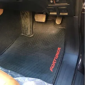 Toyota Fortuner Rubber Floor Mat Black (3pcs) Model 2017 - 2021
