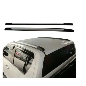 Toyota Hilux Revo Roof Rail Black & Silver V2  Model 2017-2021