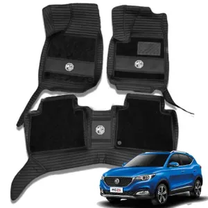 MG ZS 10D Floor Mats Black With Black Grass 3 Pcs - Model 2021