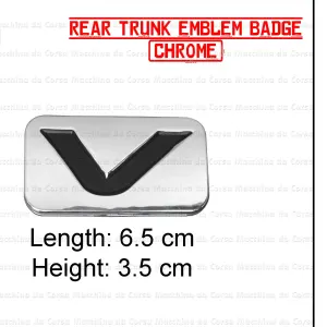 Revo Trunk Monogram "V" Chrome Genuine