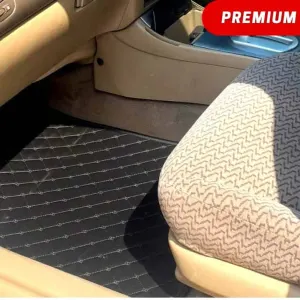 Toyota CHR 7D Trunk Mat Black With Beige Stitch Model 2017-2018