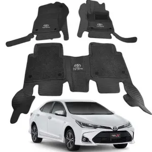 Toyota Yaris 10D Floor Mat Black 3pcs Model 2019-2023