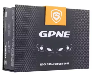 GPNE LED Headlight Bulb Socket H4, Model D76 (Black)
