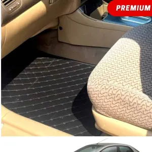 Kia Stonic 7D Eco Floor Mat Black with Beige Stitch Model 2020-2022