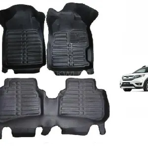 Honda BRV 5D Floor Mats Black 3pcs Model 2014 - 2016